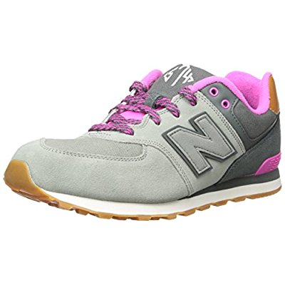 NEUE BALANCE KG574 NHI grau rosa Mädchen Schnürsenkel Schuhe Sneakers