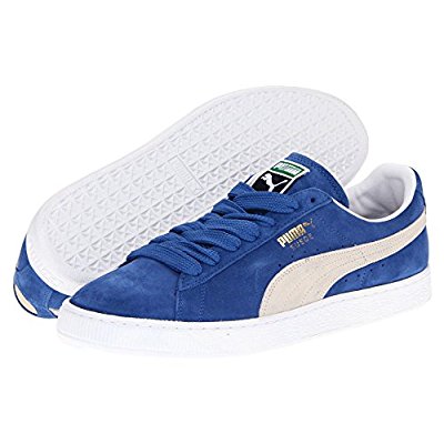 PUMA Herren Suede Classic Fashion Sneakers (5.5 D (M) US / 37-38, Olympian Blue / White)