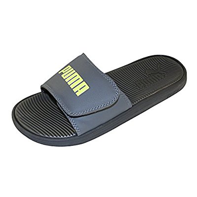 Puma Herren Einstellbare Klett-Logo Slide Sandale